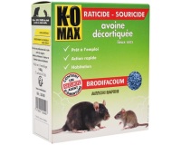 Appât céréales - rats et souris - avoine décortiquée - 140 g