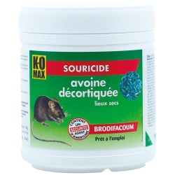Appât céréales - souricide - avoine décortiquée - 40 g - 2 sachets de 20 g