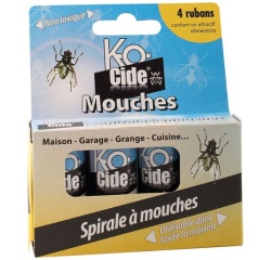Spirale à mouches 4 rubans
