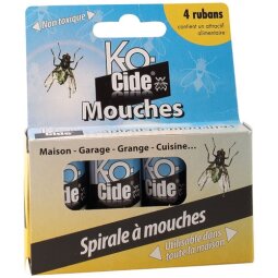 Ruban de glu anti mouche Kocide - Boîte de 4