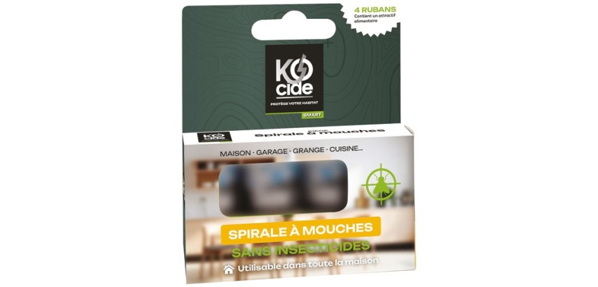 Ruban de glu anti mouche Kocide - Boîte de 4