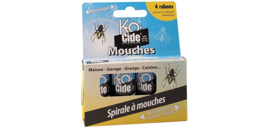 Spirale à mouches 4 rubans