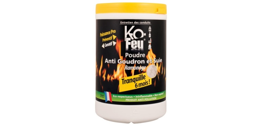 Poudre ramonage anti goudron et suie 800 g