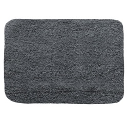 Tapis de bain - 50 x 70 cm - coton - Campus - gris