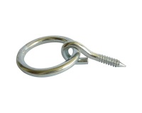 Anneau à visser - D50 - zingué blanc