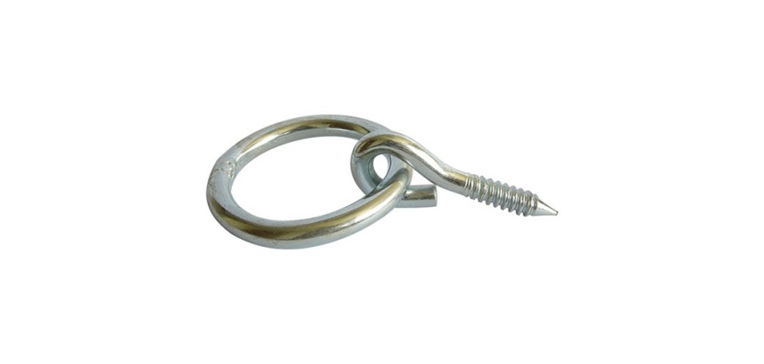 Anneau à visser - D50 - zingué blanc