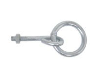 Anneau à boulonner avec écrou -  D50 -  zingué blanc