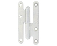 Paumelle de Paris bois bouts ronds - droite - H 80 mm - l :  40 mm - zingué