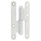 Paumelle de Paris bois bouts ronds - gauche - H 80 mm - l :  40 mm - zingué