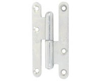 Paumelle de Paris bois bouts ronds - droite - H 95 mm -  l : 45 mm - zingué