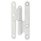 Paumelle de Paris bois bouts ronds - droite - H 95 mm -  l : 45 mm - zingué