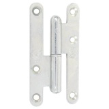 Paumelle de Paris bois bouts ronds - gauche - H 95 mm - l :  45 mm - zingué