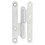 Paumelle de Paris bois bouts ronds - gauche - H 110 mm - l : 55 mm - zingué