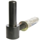 Gond à visser - cheville métal M10 - D14 - L : 60 mm - noir