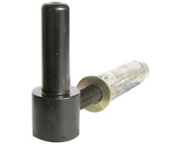 Gond à visser - cheville métal M10 - D14 - L : 60 mm - noir