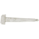 Penture anglaise - L : 200 mm - fixation murale - 42.7 x 2 mm - zingué blan