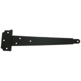 Penture anglaise - L : 200 mm - fixation murale - 42.7 x 2 mm - noir