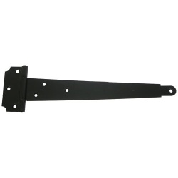 Penture anglaise - L : 200 mm - fixation murale - 42.7 x 2 mm - noir