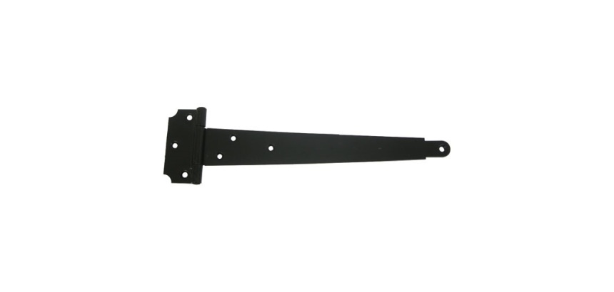 Penture anglaise - L : 200 mm - fixation murale - 42.7 x 2 mm - noir