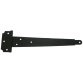 Penture anglaise - L : 200 mm - fixation murale - 42.7 x 2 mm - noir