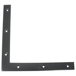 Equerre découpée fraisée - 220 x 24 x 3 mm - noir