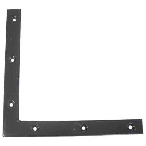 Equerre découpée fraisée - 220 x 24 x 3 mm - noir