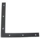 Equerre découpée fraisée - 220 x 24 x 3 mm - noir
