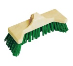 Balai cantonnier - Bull avec rebords - Baldozer - 32 cm - vert