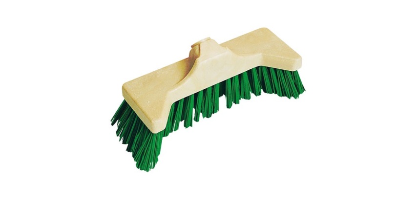 Balai cantonnier - Bull avec rebords - Baldozer - 32 cm - vert