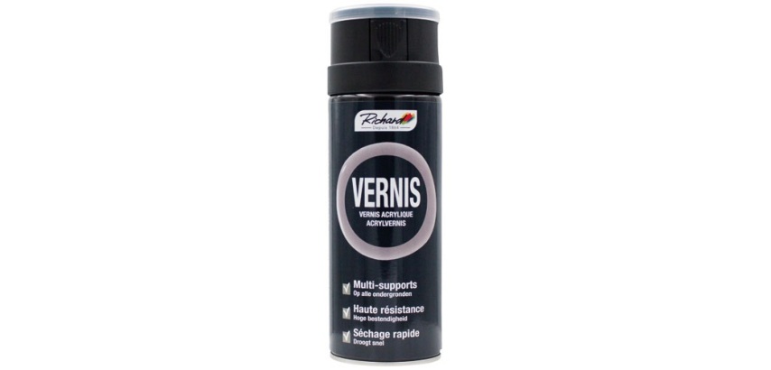 Bombe vernis Multi-supports Brillant 400 ml - Transparent