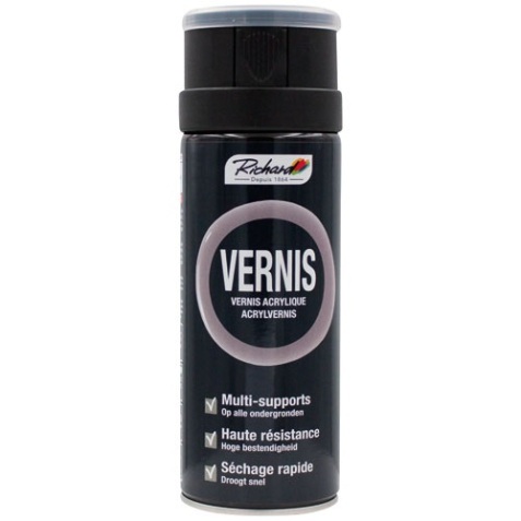 Bombe vernis mat -multi-supports - 400 mL - transparent