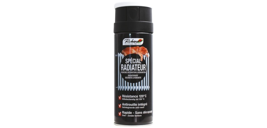 Bombe peinture Spécial Radiateur 400 ml - Blanc Satin