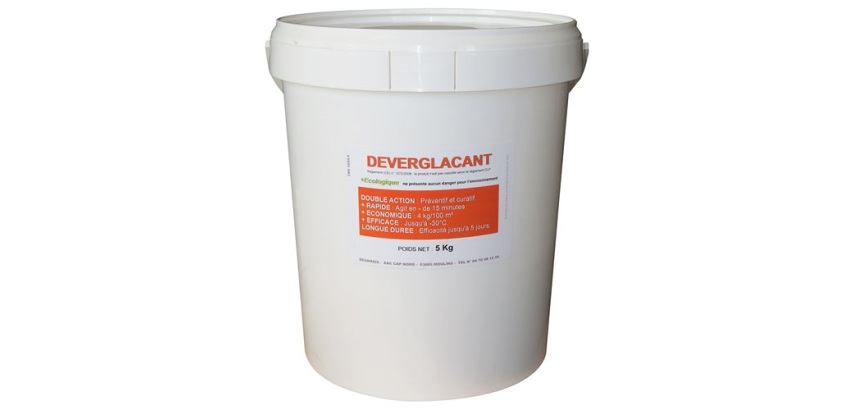 Déverglaçant - seau - 5 Kg