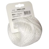 Ficelle polypropylène - 2.0/2 - D1 mm - pelote - 100 g - L : 90 m - blanche