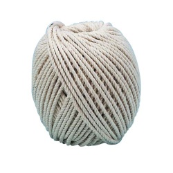 Corde en coton câblé 2.5 mm - pelote - 100 g - L: 30 m