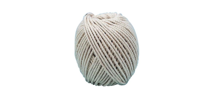Corde en coton câblé 2.5 mm - pelote - 100 g - L: 30 m