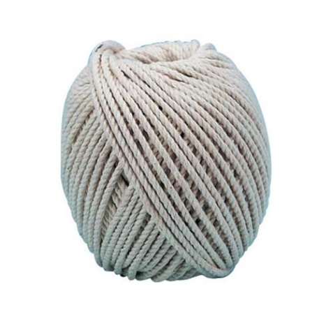 Corde en coton câblé 1.5 mm - pelote - 100 g - L: 55 m