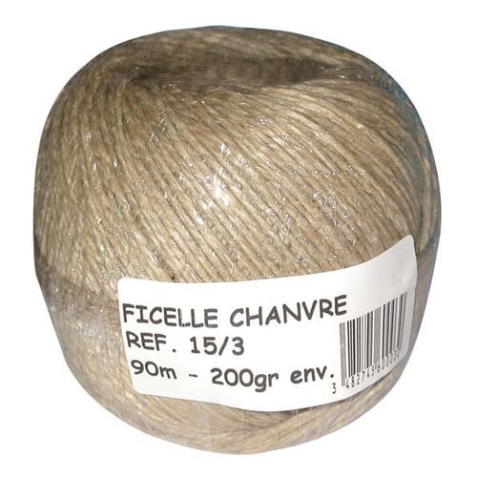 Ficelle chapeliere 200gr 1.5/3