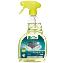 Dégraissant désinfectant alimentaire ND610 A - 750 mL - citron