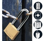 Cadenas à clé - 50 mm - anse de 64 mm - laiton