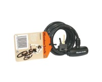 Câble antivol  à clé 1.8 m x 8 mm 2 clés noir