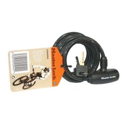 Câble antivol  à clé 1.8 m x 8 mm 2 clés noir