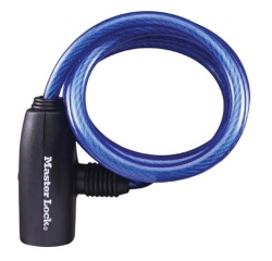 Câble antivol  - à clé - 1.8 m x 8 mm - coloris assortis