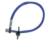 Câble antivol - rigide - à clé - 55 cm x 6 mm - coloris assortis