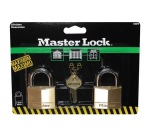 Cadenas à clé en laiton Master Lock - largeur 40 mm - Lot de 2