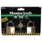 Cadenas à clé en laiton Master Lock - largeur 40 mm - Lot de 2