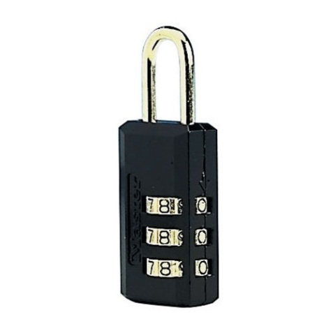 Cadenas à 3 chiffres - acier - noir - 20 mm