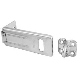 Moraillon - porte cadenas en acier  - 89 mm - gris