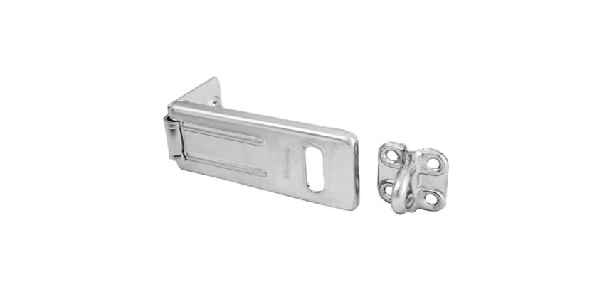 Moraillon - porte cadenas en acier  - 89 mm - gris