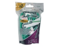 Tendeur - 2 crochets - L : 80 cm - D9.5 mm - vert - lot de 2